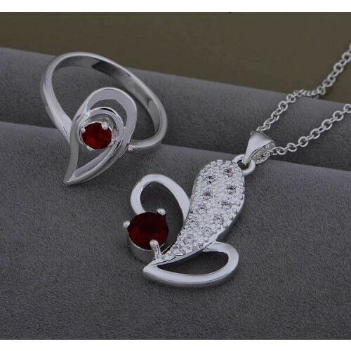 AS472 Trendy wholesale Jewelry Sets Ring 621 + Necklace 998 /aveajmla bwbaknia