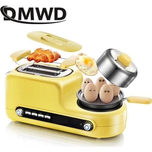 Stainless steel Electric Toaster Fried Steak Omelette Frying Pan Grill Eggs Boiler Bread Sanwich Heater Cooker Pot Food Steamer