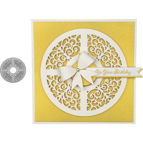 Background Circle Metal Cutting Dies for Scrapbooking Handmade Tools Mold Cut Stencil New 2021 DIY Card Make Mould Model Craft