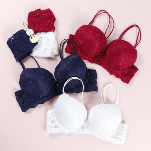 New Sexy Floral Sexy Lace Bra Set Push up Lingerie Women Underwear Sets Intimates Embroidery Multi Colors Intimates