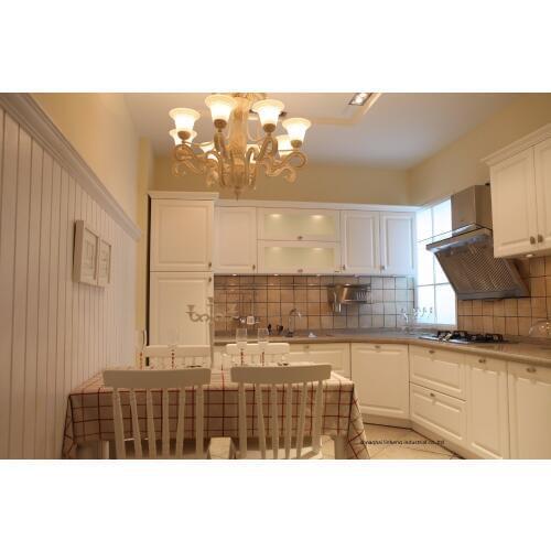 PVC/vinyl kitchen cabinet(LH-PV037)