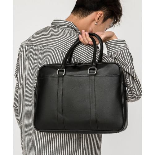 Xiao.p Fashion Men High Quality Pu Leather Briefcase Business Single Shoulder Messenger Bags Laptop Handbag Mens Travel Bags