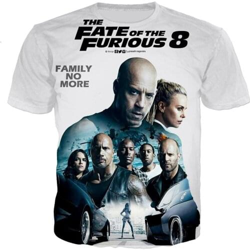 Fast & the Furious T Shirt Men/women 3D Printed T-shirts Casual Harajuku Style Tshirt Streetwear Tops Dropshipping