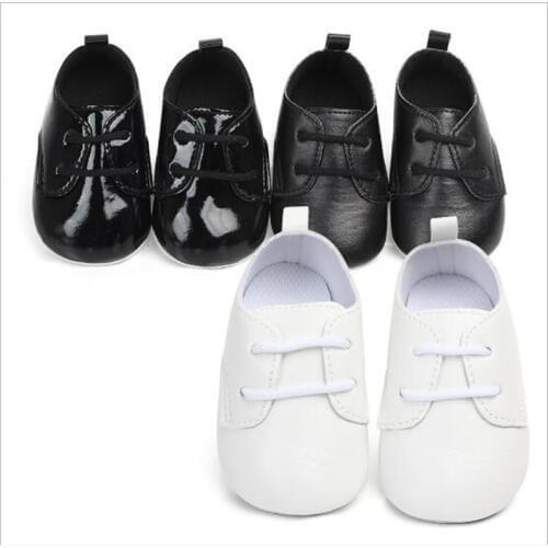 New Baby Shoes PU First Walkers Lace-up Infants Boys Shoes
