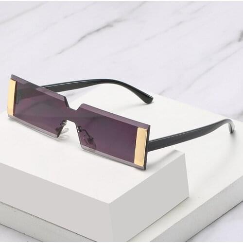 New trendy fashion one-piece rectangular sunglasses for women PC frame sunglasses hot-selling outdoor driving beach glasses