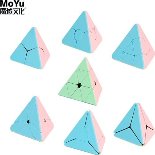 New Arrival MoYu Cubing Classroom Puzzle Magic Cube Corner Twist Bead Boomerang Windmill Maple Leaf Triangle JinZiTa Pyramid