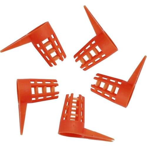 50Pcs Bee Queen Cages Protective Cover Plastic Honeycomb Cages Cell Protection Cap Beekeeping Beekeepers Breeding Supplies