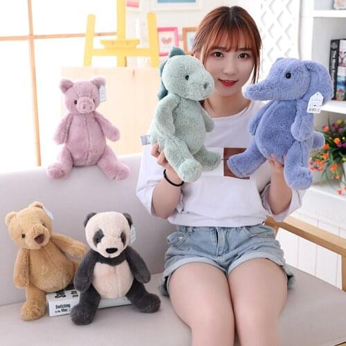 Plush Baby Appease Animal Toy Stuffed Koalas Panda Pig Dinosaur Elephant Bear Sloth Plush Toys Infant Kids Playmate Doll Gift