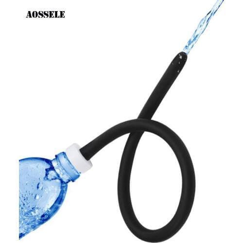 1 Set Butt Plug Anal Cleaning Tube Enemator Sex Toys Nozzle Attachment Shower Tip Vaginal Anal Cleaner Plug Enema Tube 50CM