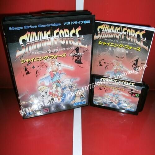 Sega MD game - Shining force with Box and Manual for 16 bit Sega MD game Cartridge Megadrive Genesis system