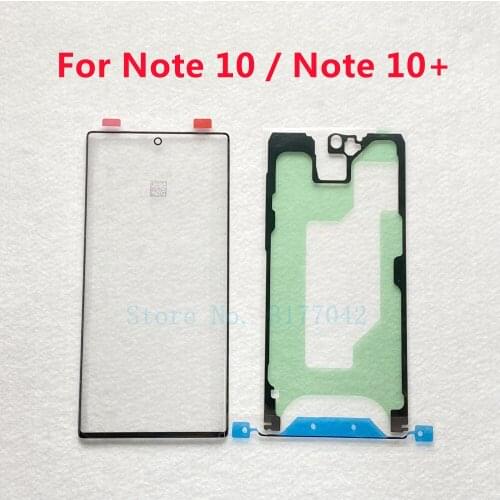 Touch Screen Panel Replacement For Samsung Galaxy Note 10 N970 Note 10+ Plus N975 Front Glass Outer Lens Cover + Sticker
