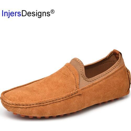 Big Size 49 Driving Shoes Hot Sale Pigskin Handmade Shoes Soft Moccasins Fashion Loafers Breathable Comfortable Casual Men Shoes