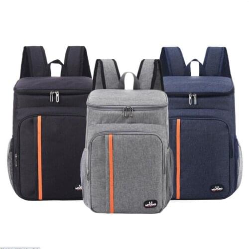 18L Large Capacity Cool Warm Insulated Bag Leak Proof Lunch Backpack Thermal Picnic Bag Picnic Food Beverage Storage Bag