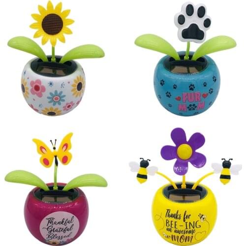 Shaking Head Apple Blossom Home Decor Bobble Head Doll Trinket Birthday Gift