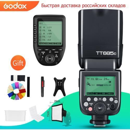 Godox TT685C TT685N TT685S TT685F TT685O TTL HSS Camera Speedlight Flash with Xpro Transmitter for Canon Nikon Sony Fuji Olympus