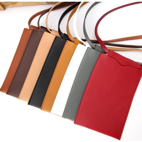 Ladies shoulder bag PU leather small messenger mobile phone bag Ladies messenger bag mini mobile phone bag Huawei/Samsung/iPhone