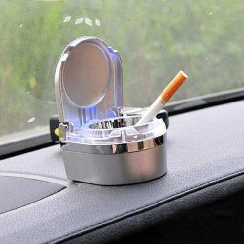 1PC Portable Auto Truck Smoke Car Vehicle LED Cigarette Smokeless Ashtray Cigarette Holder Anti-Slip Automobiles Car Accessories