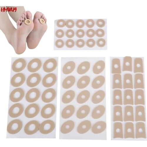 15PCS/Sheet Callus Cushions Shoes Heel Pad Foam Round Toe Foot Corn Bunion Protectors Pads 4 Types Anti-wear Feet Foot Care
