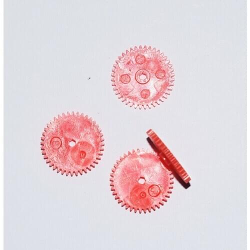 30pcs 40T hexagon hole 0.4M plastic gear rc car robot ship four six axis aircraft diy toys parts model accessories baby toy for