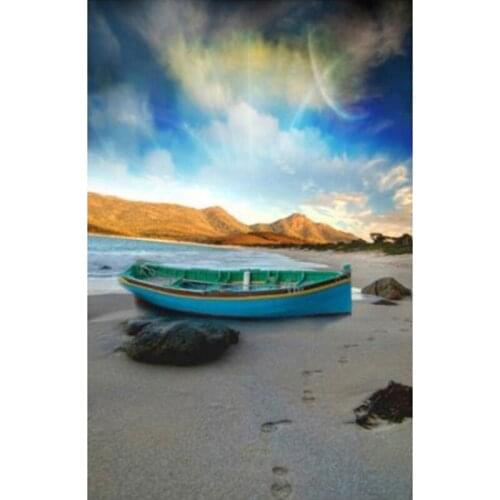 3D full Diamond Embroidery 5D DIY Diamond Painting Landscape Sunset Lake Boat Diamond Painting Cross Stitch Rhinestone Mosaic