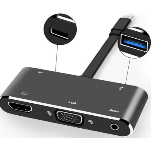 4 IN 1 USB Type C To Multiport 4K HDMI HUB USB 3.1 Convert Charging Adapter For Apple Macbook