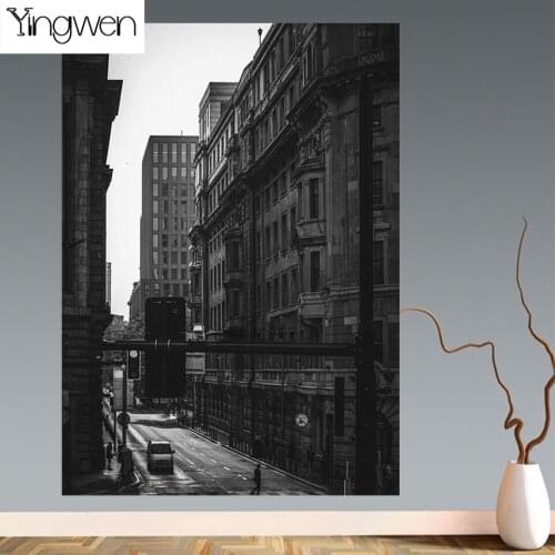 Diamond Painting Black And White City Full Square Drill Craft Kit Diamond Embroidery Landscape Mosaic Street Home Decor Gift