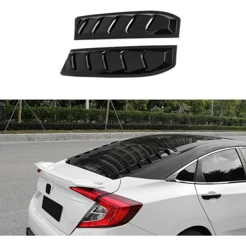 Car ABS Window Louvers Shutters Cover for Honda Civic Sedan 2016-2020
