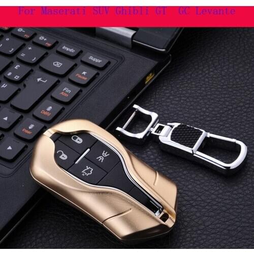 Car Key Case Key chain bag high quality aluminium alloy For Maserati SUV Ghibli GT GC Levante Accessories