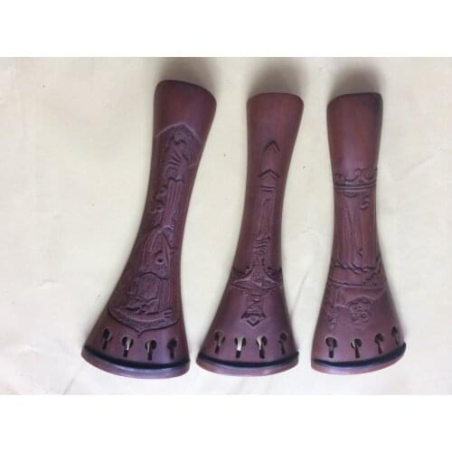 4/4 size violin parts, 3 pieces hand craved violin tailpieces