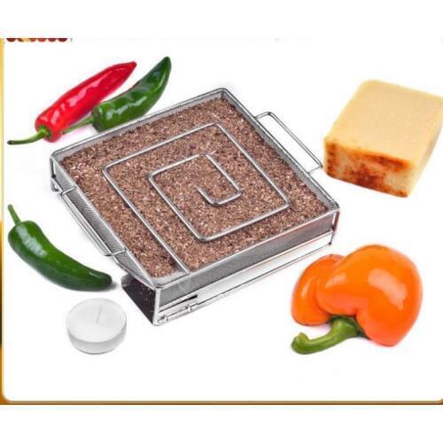 2018 Cold Smoke Generator BBQ Accessories Barbecue Grill Cooking Tools for Bacon Cold Smoking Meat Fish Salmon Square BBQ Tool