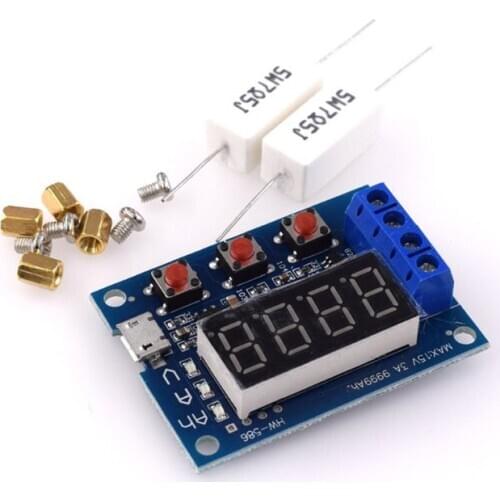 HW-586 Battery Capacity Tester 1.2V 12V 18650 Lead Acid Li-ion Testing Module MOLC