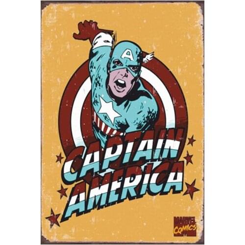 Captain America Hero Cartoon Movie Animation Mask Costume 20x30 Cm Wall Table