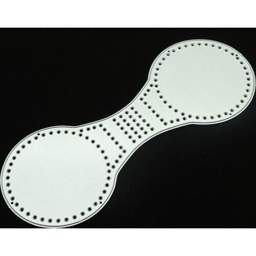 Longan Craft Stitched Key Chain Shaped Metal Dies Cut Template Die For Scrapbooking Stencils DIY Album Cards Decoration