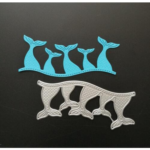 Beatuy fish tail Metal Cutting Dies Stencils for DIY Scrapbooking/photo album Decorative Embossing DIY Paper Cards