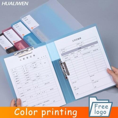 5 folder a4 folder plate clip strong Folder file bag file book transparent insert multi-layer test paper invoice storage box
