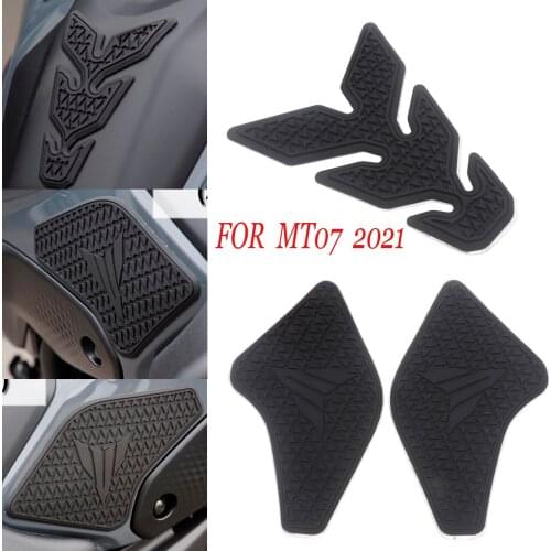 FOR YAMAHA MT07 MT-07 MT 07 2021 Motorcycle Non-slip Side Fuel Tank Stickers Waterproof Pad Rubber Sticker