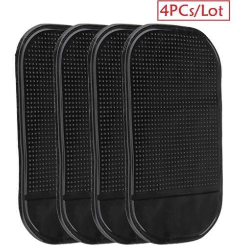 4Pcs/Lot Car Dashboard Pad Anti-slip Mat for Mobile Phone Key GPS Sticky Mats In Car Mobiles Holder Auto Interior Accessories
