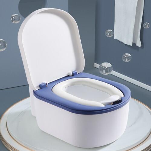 New Baby Simulation Kids Toilet Training Potty Chair for Girls and Boys for free potty brush