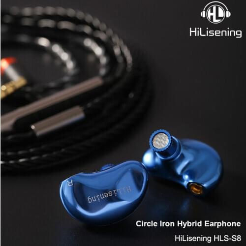 New HiLisening Original HiFi Earphone 1BA+1DD with microphone MMCX Dynamic Driver & Balanced Armature Hybrid earphone