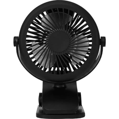 Portable 360 degree rotating USB fan USB charging mini clip small fan car portable Clip On Mini Desk Car Fan