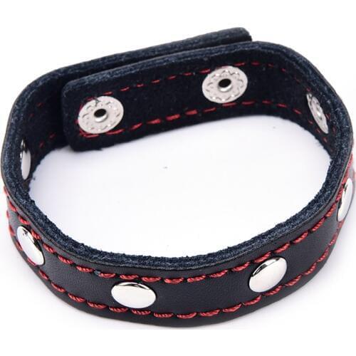 PU Leather Adjustable Cock Rings Delay Ejaculation Cock Rings Sex toys Products For Men Penis Rings Sex Cockring