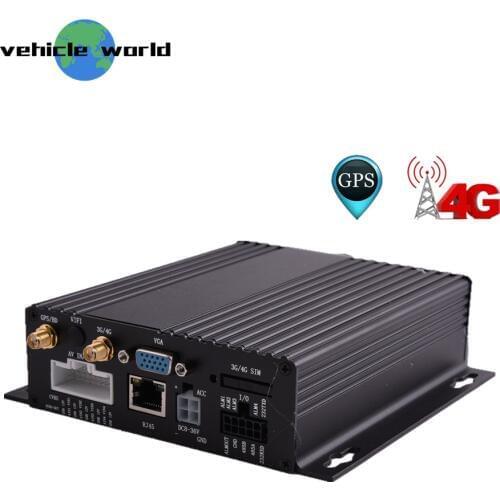 School Bus Taxi Trailer Truck Car AHD 720P Dual SD Card 4channels GPS 3G 4G Mobile DVR