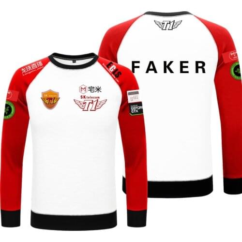 Skt Hoodie Mens Casual Skt T1 Hoodies Fleece FAKER WOLF Wolf BENGI BANG DUKE BLANK Sweatshirt Autumn Winter Pullover
