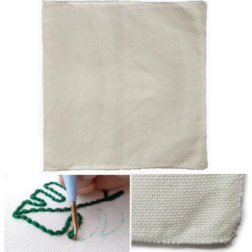 Monks Cloth For Embroidery Needlework Fabric Sewing Punch Needle Fabric Diy Embroidery Accessory