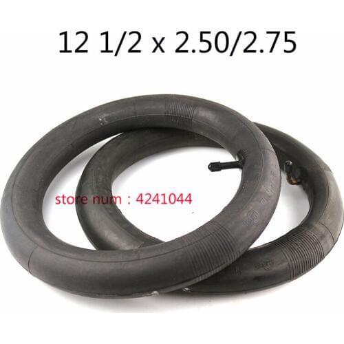 2pcs 12 1/2X2.50 2.75"butyl inner tube pocket Bike Scooter Moped 49CC Rear/front Tire Innertube 12 1/2X2.50/2.75