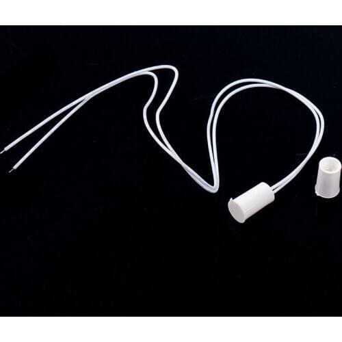 White Recessed Magnetic Contacts Security NC Reed Switch Alarm for Window Door Sensor Detector Home Security Alarm Accessories