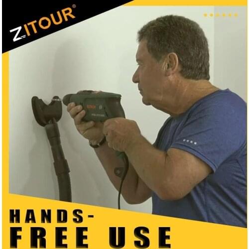 Zezzo® Hands-Free Dust Collector Guard Kit Universial Electric Drill Dust Woodworking Protective Cover Tool Dropshinpping