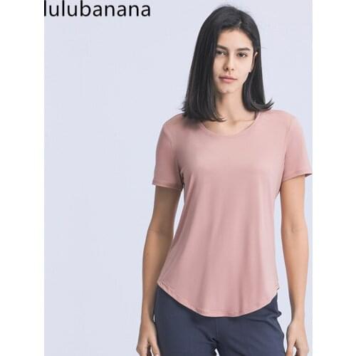 YOGA Womens Loose Fit Short Sleeve Sport Shirt Lightweight Heather Fitness Workout Athletic Tee Top