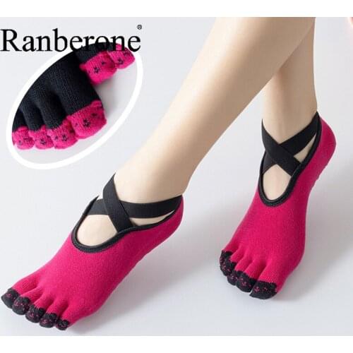 Women Five Toes Breathable Socks Female Funny Five-finger Anti-friction Boat Sock Ankle Socks Dance Sports Cycling Yoga Socks