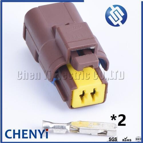 1 Set 2Pin sealed waterproof auto connectors 1.5 headlight steering lights plug auto accessories wire connection 211PC022S1049